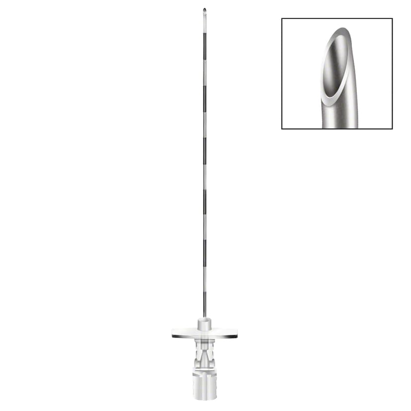 Perican® 16G x 120mm NRFit®-Epidural needle with tuohy bevel for single shot technique or to be used with an epidural catheter.